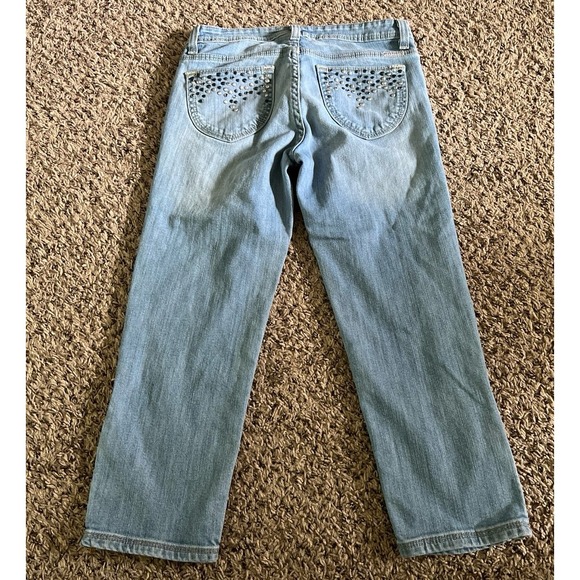 Vintage Jordache Women's 80's light wash jean capri zippers on the ankles size 4 - Picture 4 of 12